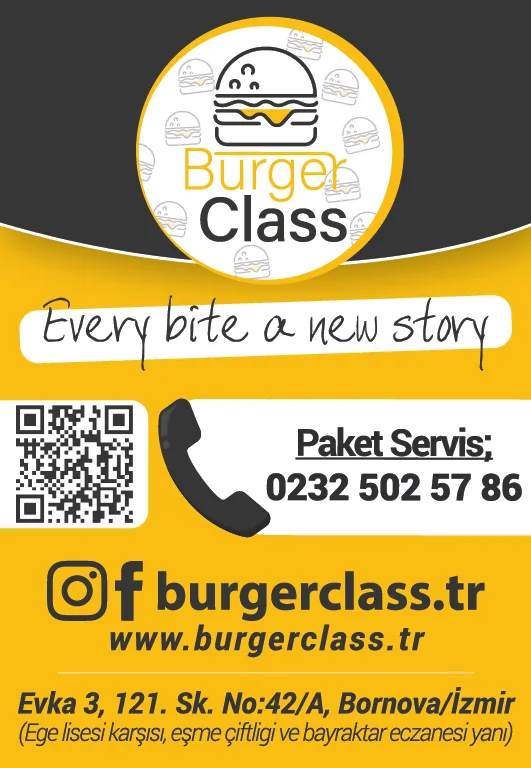 Burger Class magnet promosyon materyali tasarımı