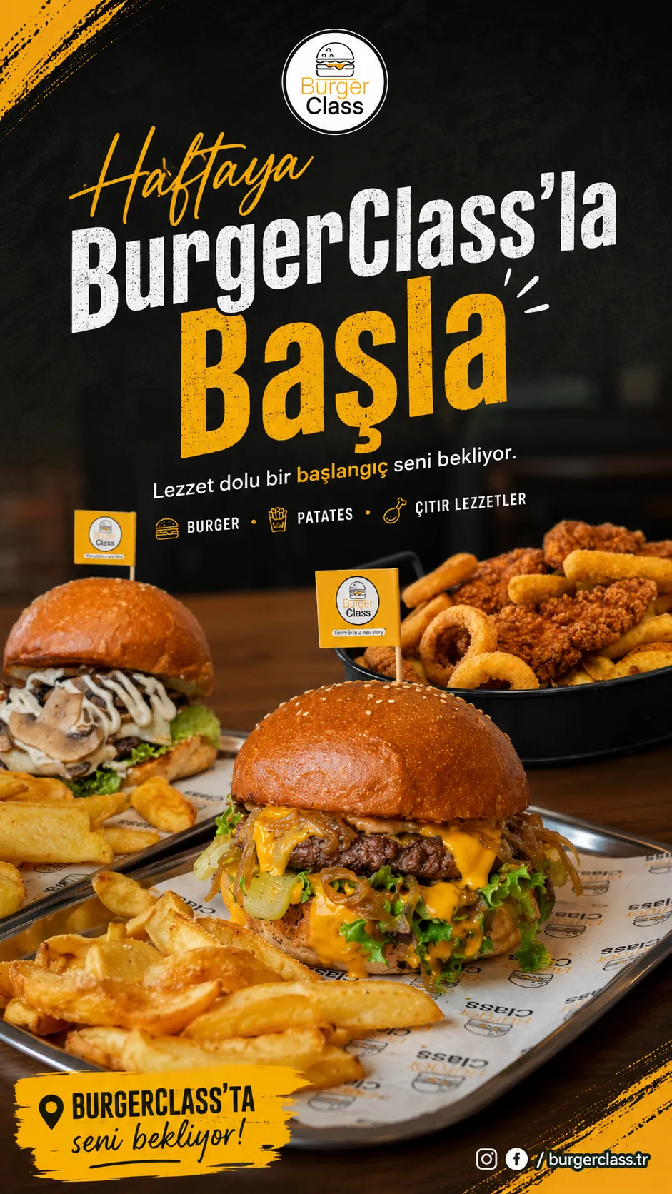 Burger Class haftaya BurgerClass'la başla duyuru hikayesi
