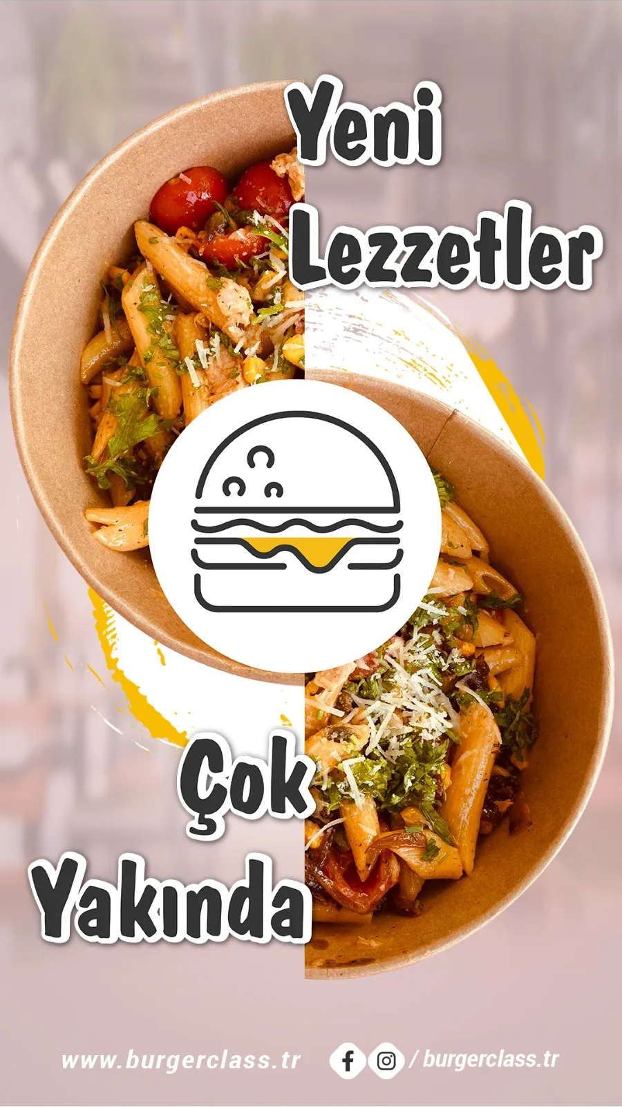 Burger Class yeni lezzetler çok yakında duyuru hikayesi
