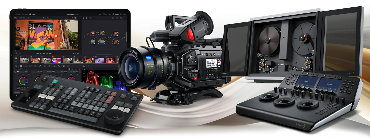 Cenk Kaptan DaVinci Resolve prodüksiyon ekipmanları geniş kompozisyon görseli