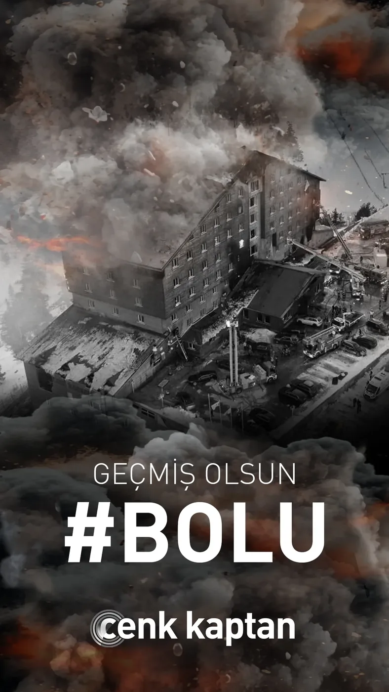 Cenk Kaptan Bolu depremi geçmiş olsun paylaşımı story görseli