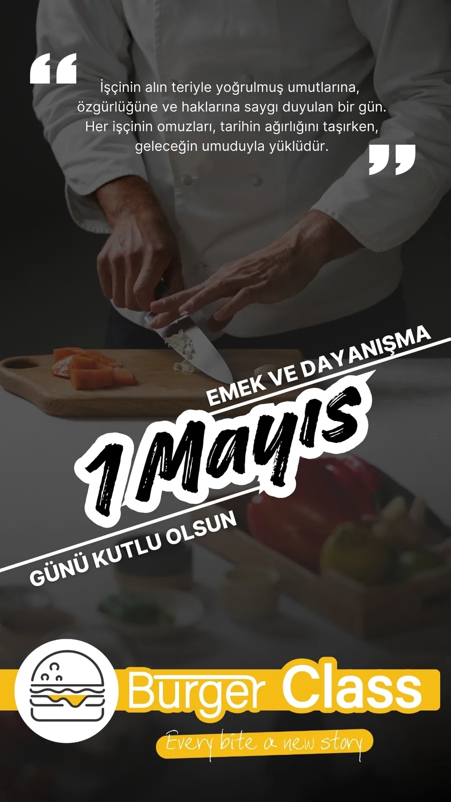 1 Mayıs kutlama story görseli, varyant 3