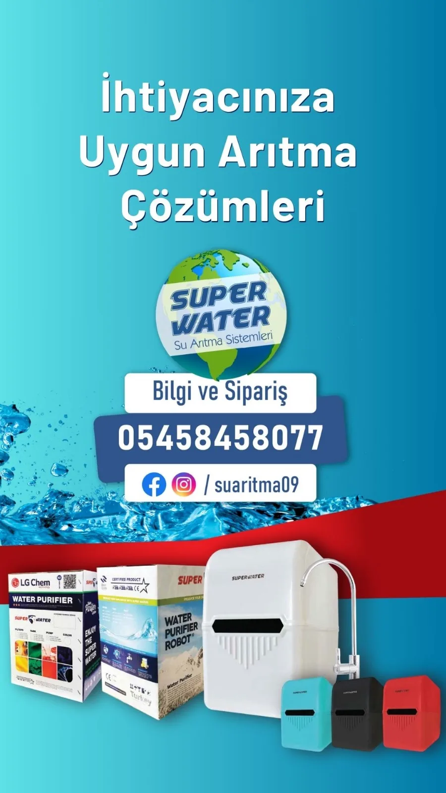 Aydın Su Arıtma Super Water tanıtım story görseli